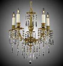 American Brass & Crystal CH7813-U-13S-PI - 5 Light Parisian Spire Chandelier