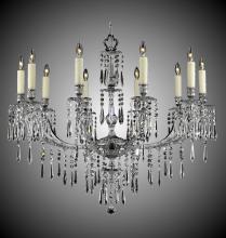 American Brass & Crystal CH7816-U-16G-PI - 10 Light Parisian Spire Chandelier