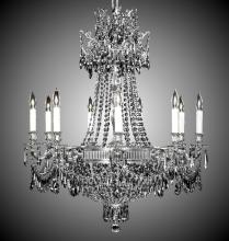 American Brass & Crystal CH8143-P-10W-PI - 9+9 Light Valencia Chandelier