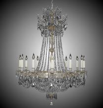 American Brass & Crystal CH8144-P-16G-ST - 12+ 12 Light Valencia Chandelier