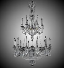 American Brass & Crystal CH8152-P-21S-ST - 18+ 15 Light Valencia Chandelier