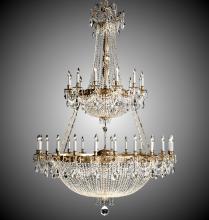 American Brass & Crystal CH8157-P-21S-ST - 36+36 Light Valencia Chandelier