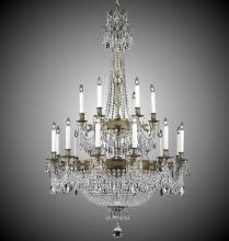 American Brass & Crystal CH8162-P-08G-ST - 18+ 15 Light Valencia Chandelier