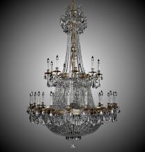 American Brass & Crystal CH8163-P-23S-ST - 27+27 Light Valencia Chandelier