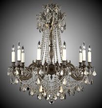 American Brass & Crystal CH9258-A-21S-PI - 10 Light Biella Chandelier