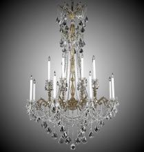 American Brass & Crystal CH9288-A-04G-ST - 8+8 Light Crystella Chandelier