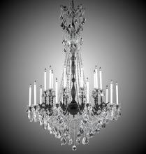 American Brass & Crystal CH9289-A-12G-ST - 10+10 Light Crystella Chandelier