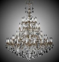 American Brass & Crystal CH9326-A-04G-ST - 60 Light Elise Chandelier