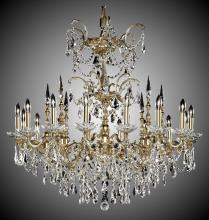 American Brass & Crystal CH9383-O-10W-ST - 16 Light Venetian Chandelier