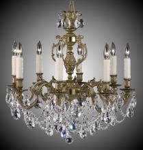 American Brass & Crystal CH9542-O-05S-PI - 8 Light Rosetta Chandelier