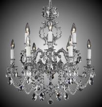 American Brass & Crystal CH9552-O-01G-ST - 6+6 Light Rosetta Chandelier