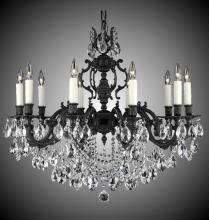 American Brass & Crystal CH9578-A-08G-ST - 10 Light Rosetta Chandelier