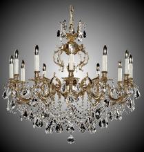 American Brass & Crystal CH9579-O-13S-PI - 12 Light Rosetta Chandelier