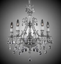 American Brass & Crystal CH9630-O-07G-ST - 5 Light Chateau Chandelier