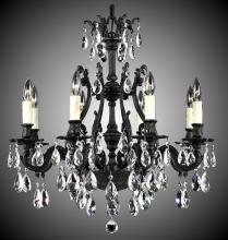 American Brass & Crystal CH9632-A-23S-ST - 8 Light Chateau Chandelier