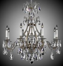 American Brass & Crystal CH9633-O-03G-PI - 8 Light Chateau Chandelier