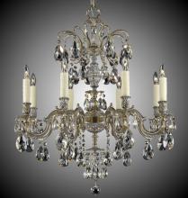 American Brass & Crystal CH9714-O-13S-PI - 8 Light Marlena Chandelier