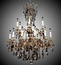 American Brass & Crystal CH9824-A-13S-ST - 12+6 Light Bellagio Chandelier