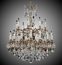 American Brass & Crystal CH9825-A-10G-ST - 16+8 Light Bellagio Chandelier