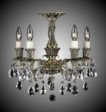 American Brass & Crystal FM2015-O-08G-ST - 5 Light Finisterra Flush Mount