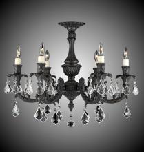 American Brass & Crystal FM2016-A-04G-ST - 6 Light Finisterra Flush Mount