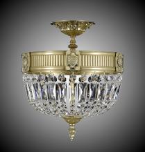 American Brass & Crystal FM2151-P-01G - 3 Light Finisterra Semi Flush