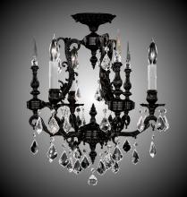 American Brass & Crystal FM7010-A-10G-PI - 3 Light Parisian Flush Mount