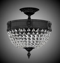 American Brass & Crystal FM8001-P-07G - 3 Light Valencia Flush Mount