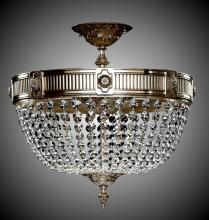 American Brass & Crystal FM8002-P-08G - 8 Light Valencia Flush Mount