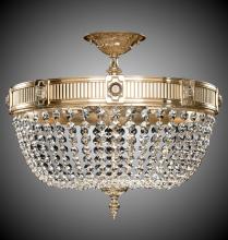 American Brass & Crystal FM8003-P-10W - 9 Light Valencia Flush Mount