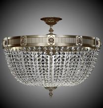 American Brass & Crystal FM8004-P-05S - 12 Light Valencia Flush Mount