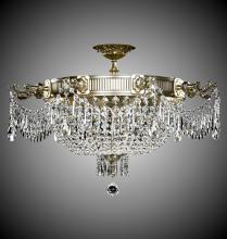 American Brass & Crystal FM8013-P-16G - 9 Light Valencia Flush Mount