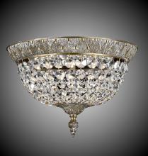 American Brass & Crystal FM8612-P-08G - 12"W L.E.D Corinthian Flush Mount