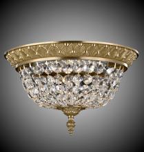 American Brass & Crystal FM8615-P-08G - 15"W L.E.D Corinthian Flush Mount