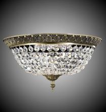 American Brass & Crystal FM8619-P-03G - 19"W L.E.D Corinthian Flush Mount