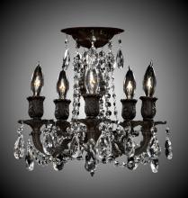 American Brass & Crystal FM9201-A-10G - 5 Light Biella Flush Mount