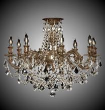 American Brass & Crystal FM9204-A-03G - 8 Light Biella Flush Mount