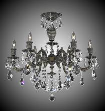 American Brass & Crystal FM9743-O-21S - 6 Light Marlena Flush Mount