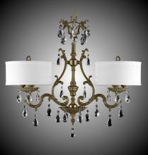 American Brass & Crystal IL9661-A-02G-ST-GL - 6 Light Chateau Island Light