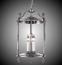 American Brass & Crystal LT2113-08G-ST - 3 Light 13 inch Lantern with Clear Curved Glass