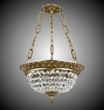 American Brass & Crystal PD8212-P-03G - 12"W 3 Light Corinthian Pendant