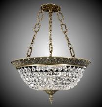 American Brass & Crystal PD8219-P-21S - 19"W 6 Light Corinthian Pendant