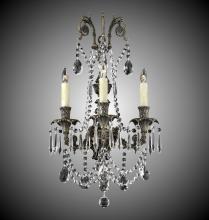 American Brass & Crystal WS2083-O-10G-PI - 3 Light Finisterra with draping Empire Wall Sconce