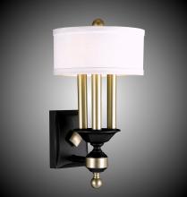 American Brass & Crystal WS5401-32G-ST-GL - 4 Light Kensington Extened Wall Sconce with Shade