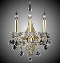 American Brass & Crystal WS9393-A-13S-ST - 3 Light Venetian Wall Sconce