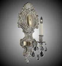 American Brass & Crystal WS9426-O-08G-ST - 1 Light Fleur-De-Lis Large Wall Sconce