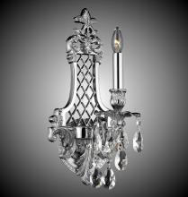 American Brass & Crystal WS9451-A-02G-ST - 1 Light Lattice Small Wall Sconce