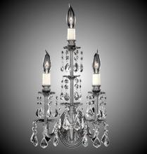 American Brass & Crystal WS9479-O-16G-ST - 3 Light Stem Wall Sconce