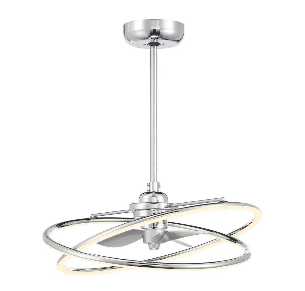 Dorado LED Fan D'Lier in Polished Chrome