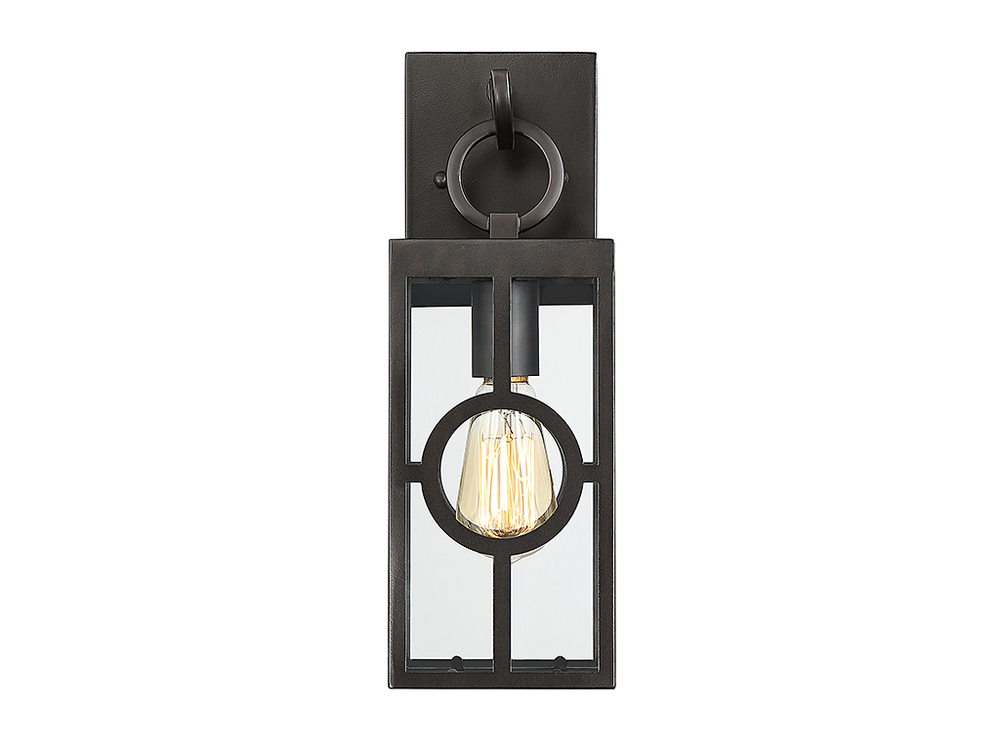 Lauren 1-Light Outdoor Wall Lantern in English Bronze